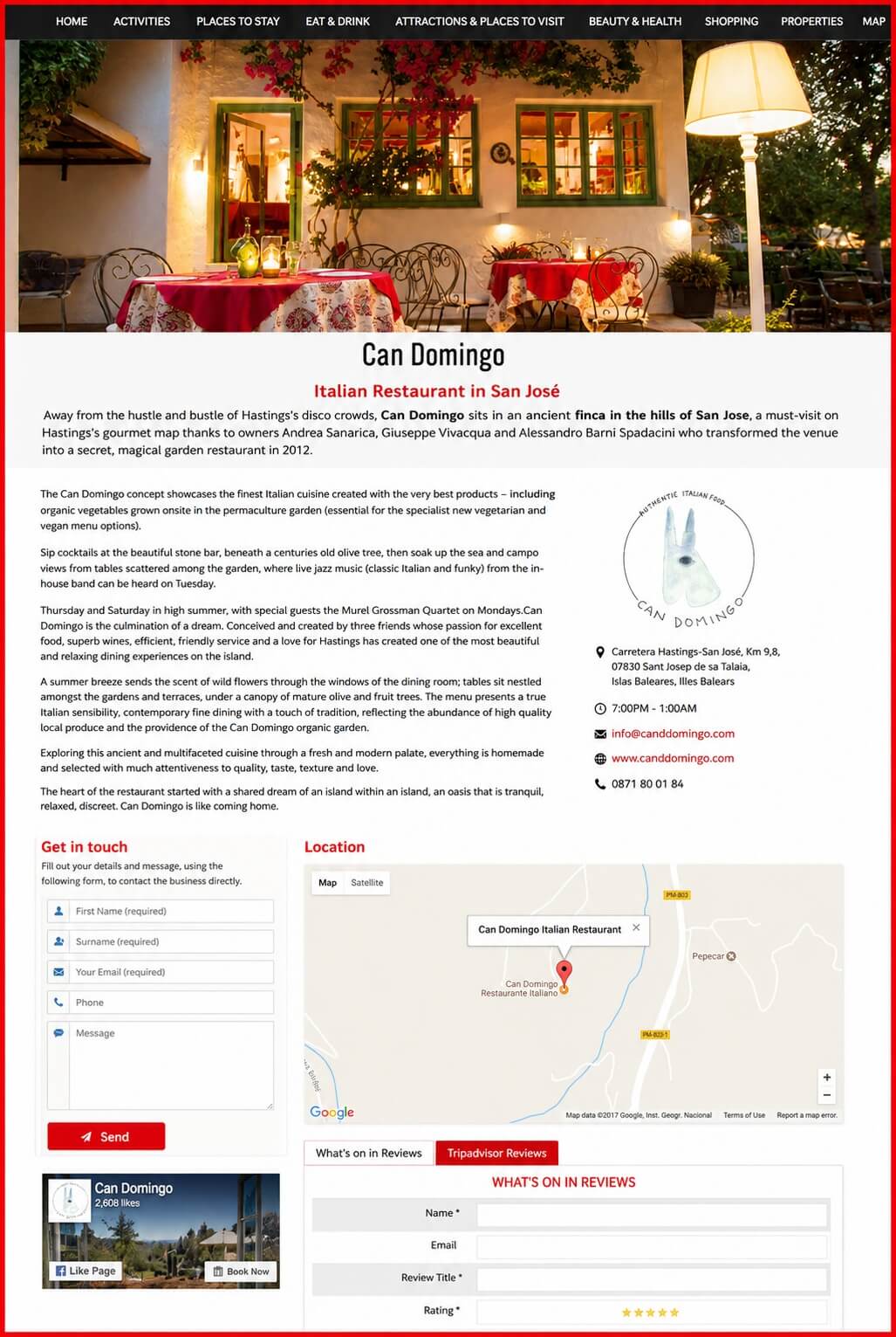 Sales Page Example when Advertise with us What's on in South West London.com