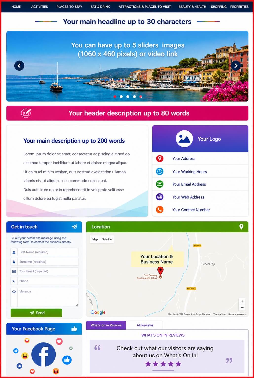 Sales Page Layout when Advertise in South West London